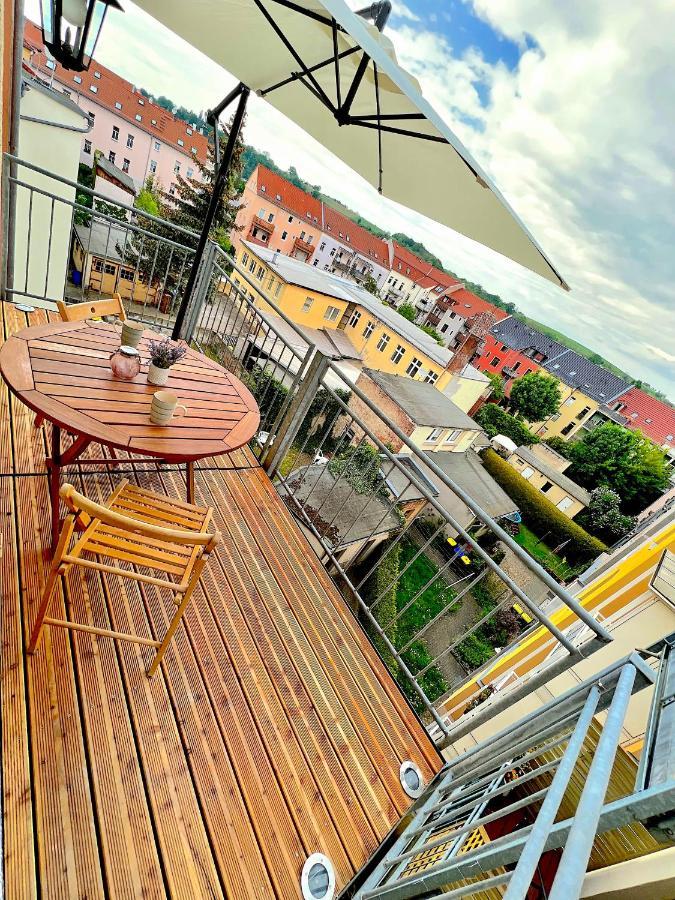 Elbling Apartment Mit Terrasse - Netflix - Parkplatz - Weinbergblick Meißen Dış mekan fotoğraf